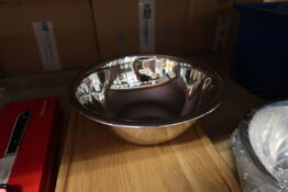 6 stk. Røreskål 1 ltr diam 200mm H55 mm rustfri stål