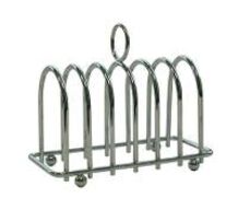 22 stk. Toast Holder - 6 skiver brød Krom - 140x120mm