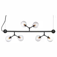 2 stk. halo Design atom mini langbordspendel med røgfarvede glaskugler(ubrugt)