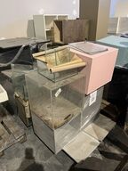 24 stk. Podier - diverse podier i mdf, krydsfiner, glas, 