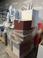 5 stk. Podier - 5 podier i mdf, forskellige højder