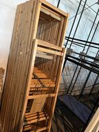 Reol - IKEA stige reoler inkl en palle med hylder i diverse mål