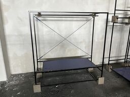 12 stk. Tøj stativ - Ramme stativ m bøjlestang og klodsfødder