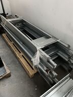 18 stk. Reol - galvniseret stål reoler 18 stiger plus hylder