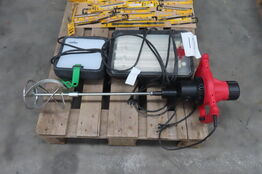 Rørmixer + 2 stk. arbejdslamper
