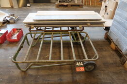 4 stk. Transportvogne med indhold 