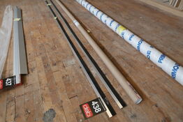 2 stk. Fejelister, Alu/gummi - 295 cm 