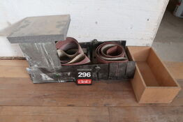 Diverse slibepapir til båndsliber 