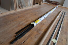 6 stk. Afslutningslister sort plast - 310 cm 