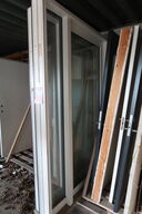 Vinduesparti med terrassedør - 146x221,5x15 cm 