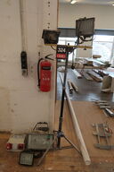 4 stk. Arbejdslamper + Byggestrømstavle