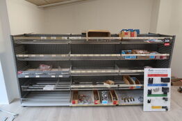 3 fags dobbelt salgsreol INKL. indhold 