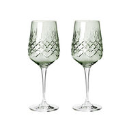 2 pk. Frederik Bagger Crispy Madame vinglas emerald/grøn 2 stk. 35 cl
