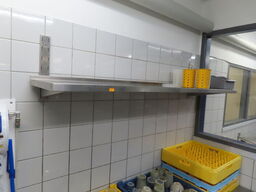 3 stk. Rustfri stålhylder