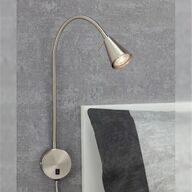 4 stk. casalux led Sengelampe med fleksibel arm i krom(ubrugt)