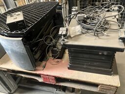 diverse stativer, arbejdslamper og lampebars