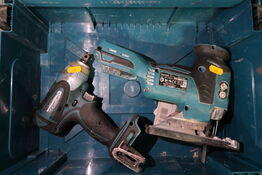 2 stk. akku håndværktøj MAKITA DJV181, DTW251