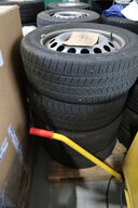 4 stk. fælge med dæk CONTINENTAL 225/55 R 17 C