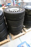 4 stk. fælge med dæk DUNLOP 225/55 R 17 C