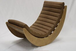 Verner panton gyngestol "relaxer" med brun hynde