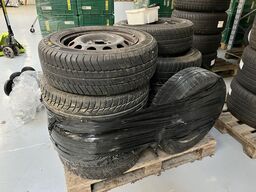 7. Stk. Dæk med stål fælge