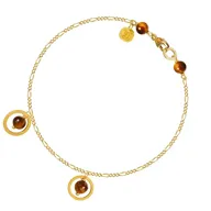 Piccolo Tiger Eye Armbånd 18 kt. Guld DULONG