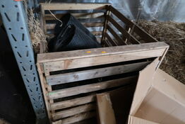 Trækasse med plastikspande