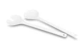 6 stk. Salatsæt melamin L280 mm hvid Rosti