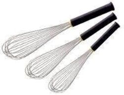 3 stk. Piskeris L250 mm rustfri stål varmefast plast håndtag