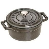 2 stk. Mini cocotte grå m/ låg 0,25 ltr Staub