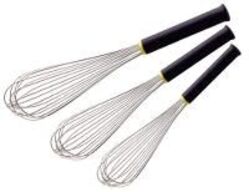 3 stk. Piskeris L350 mm rustfri stål varmefast plast håndtag