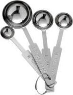 3 stk. Måleskeer r/s 4 stk 