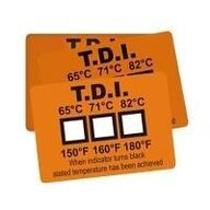 190 stk. Temperaturstrips til opvaskemaskiner TDI Opvaskestrips 65°-82°C, 25 stk