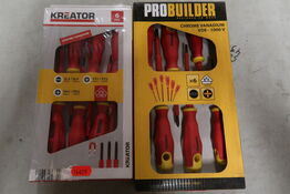 2 stk. Skruetrækkersæt 6 dele Probuilder