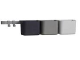 Leander Opbevaring Lang Skinne Holdere Skinne Dusty Grey