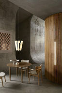 norr11 deco chandelier i opalglas og hvid ø40 cm (ubrugt)