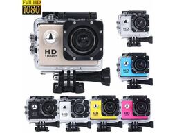 Action/sportskamera SØLV farve med 2" farveskærm.