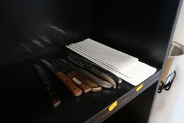 3 stk. fade samt 6 stk. knive 