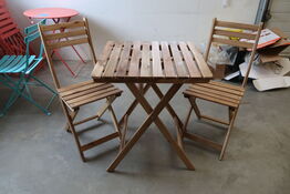 2 stk. Cafesæt med bord & 2 stole 