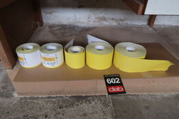 5 ruller sandpapir MOMSFRI