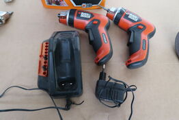 2 stk. Black & Decker akku skruemaskiner MOMSFRI