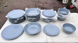 41 stk. tallerkener, IKEA grå porcelæn