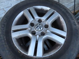 4 stk. alufælge med dæk til VW Transporter, 235/60R16 100H