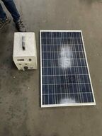 "Kolonihavesæt" - Solcellepanel m. batteripakke