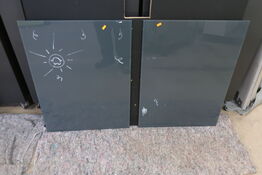 2 stk. glastavler LINTEX