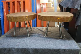 2 stk. træ sofabord