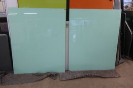 2 stk. glastavler CHAT BOARD