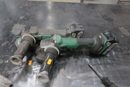 2 stk. vinkelslibere HIKOKI G 1813DVE m. 2 batterier