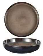 12 stk. Tallerken høj kant stentøj rose 185 mm Rustik