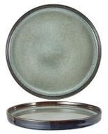 16 stk. Tallerken lav kant stentøj mint 220 mm Rustik